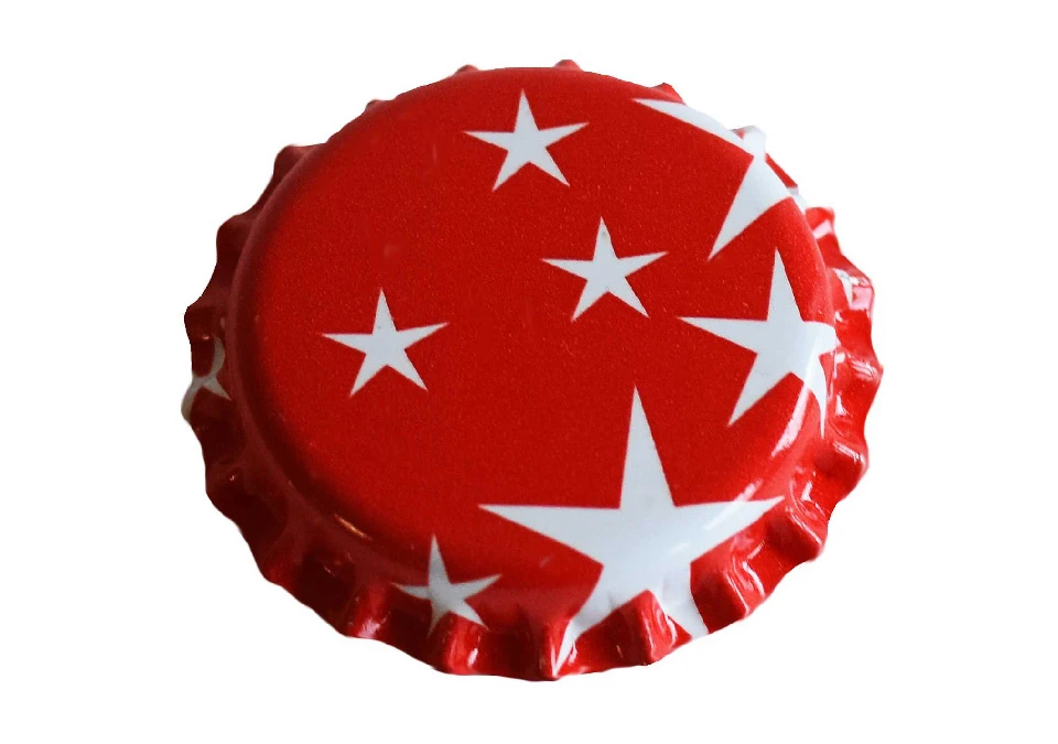 Caps 75-pack Red with White Stars